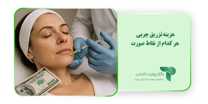 هزینه تزریق چربی هر کدام از نقاط صورت